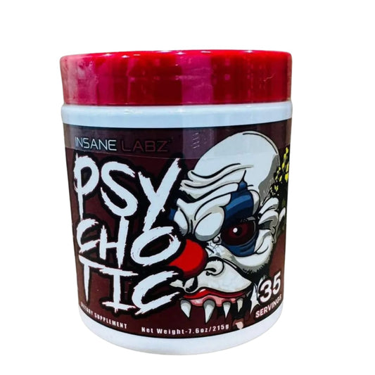 Insane Labs ORIGINAL Psychotic RED 2024 Pre-Workout 35 Scoops(fruit punch flavour)