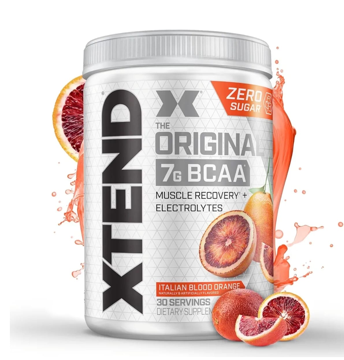 Scivation Xtend Original Bcaa Powder (Italian Blood Orange) - Sugar Free Workout Muscle Recovery Drink With 7G Bcaa,, Amino Acid Supplement With L Glutamine & Electrolytes - 426 Gms (30 Servings)