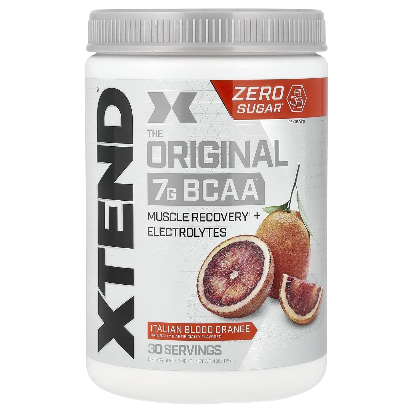 Scivation Xtend Original Bcaa Powder (Italian Blood Orange) - Sugar Free Workout Muscle Recovery Drink With 7G Bcaa,, Amino Acid Supplement With L Glutamine & Electrolytes - 426 Gms (30 Servings)